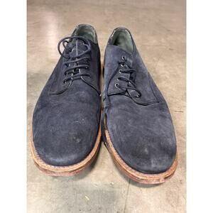 Ted Baker Men's Tichd 2 Oxfords Size 12 Navy Blue Suede Lace up Dress Shoes